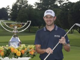 patrick cantlay after winning the tour championship